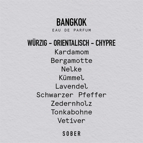 SOBER BANGKOK - Eau de Parfum
