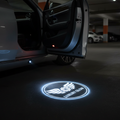 LED door puddle projector lights illuminating ground