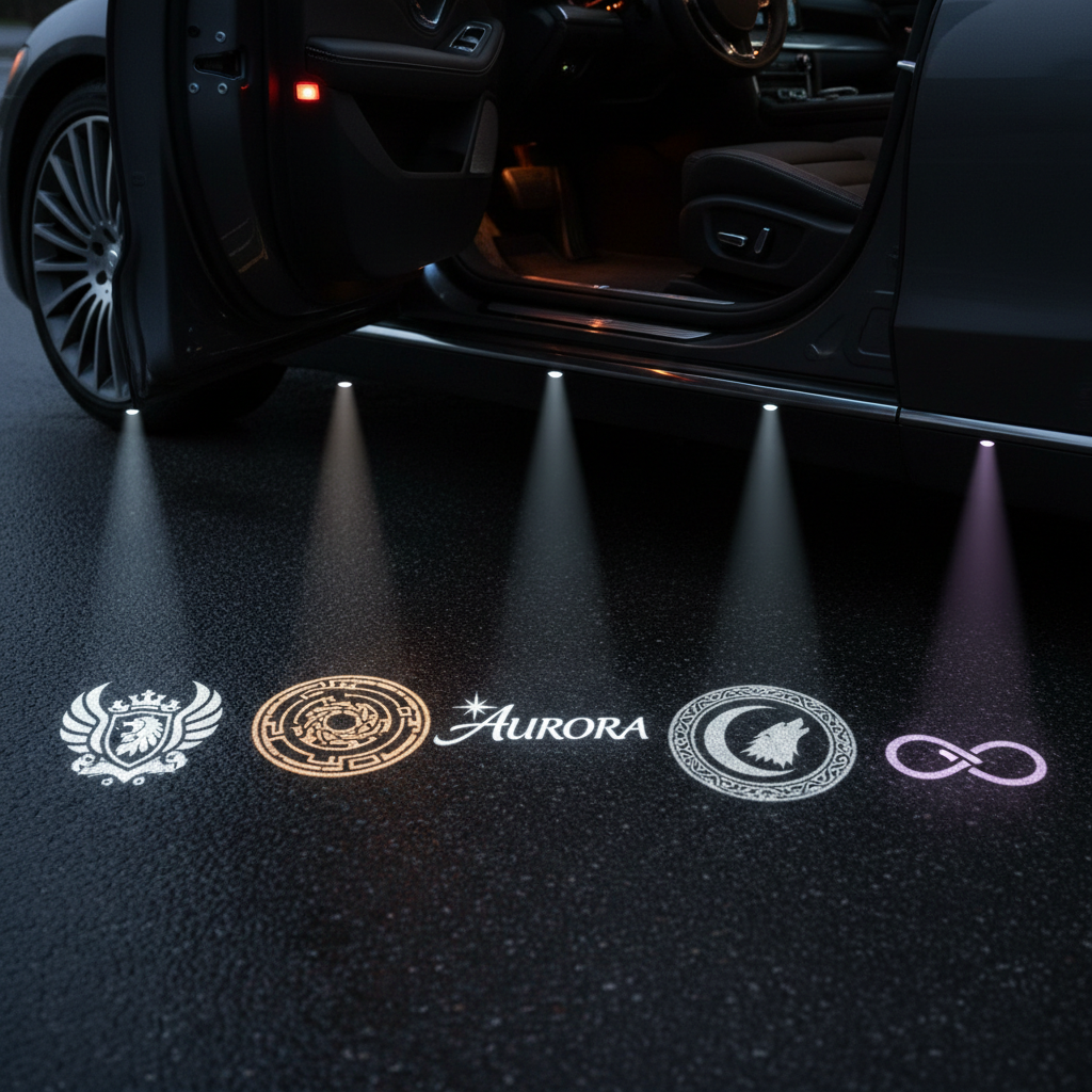 Multiple LED puddle light projection designs