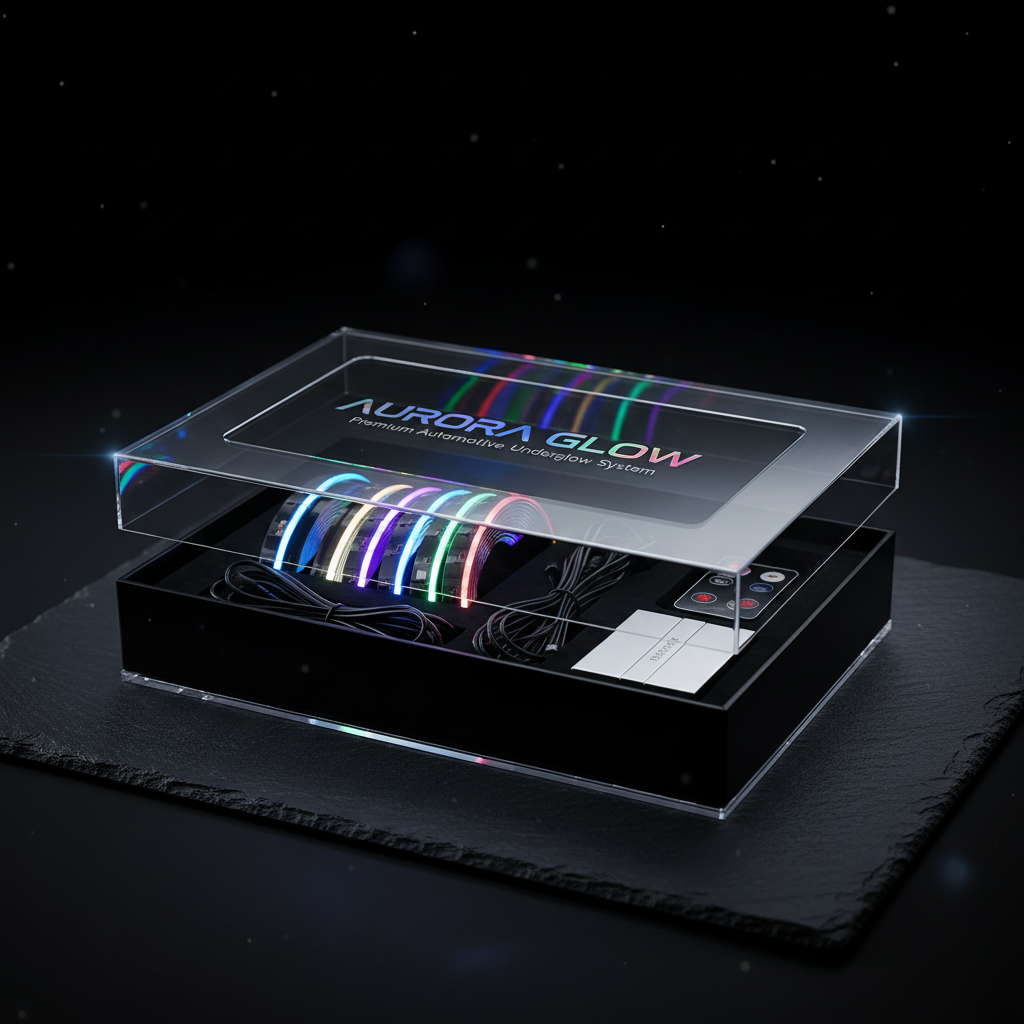 LED underglow strip kit premium packaging