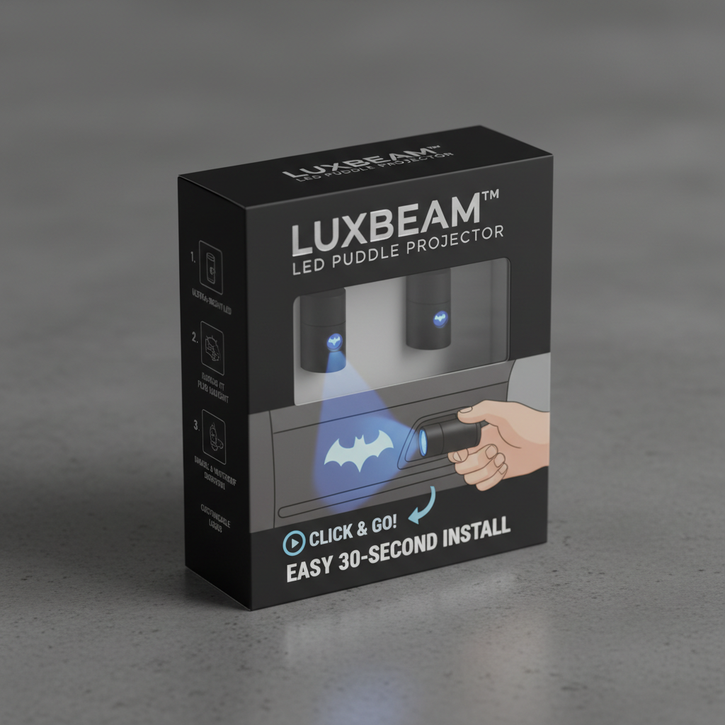 LED door puddle projector lights product packaging